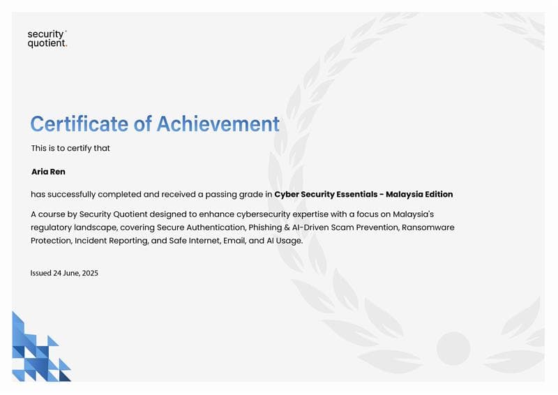 Cyber Security Essentials: Malaysia Edition