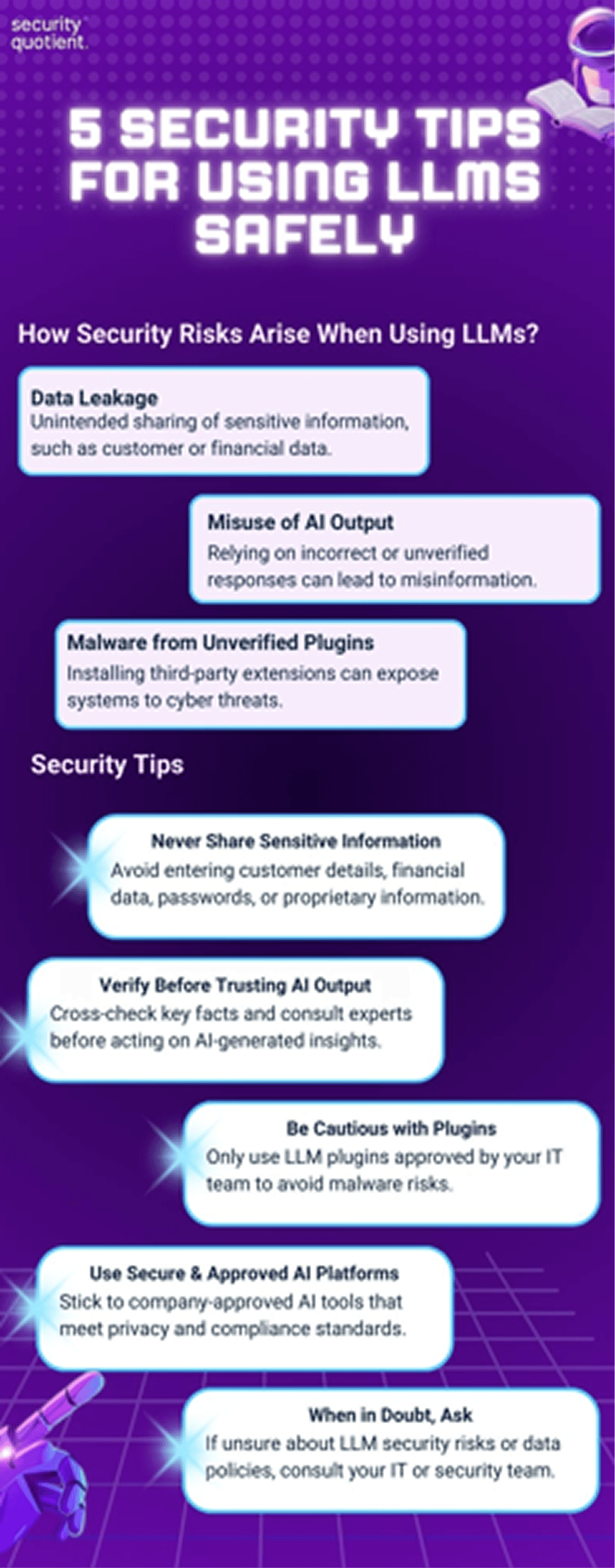 5 security tips for using LLMs safely